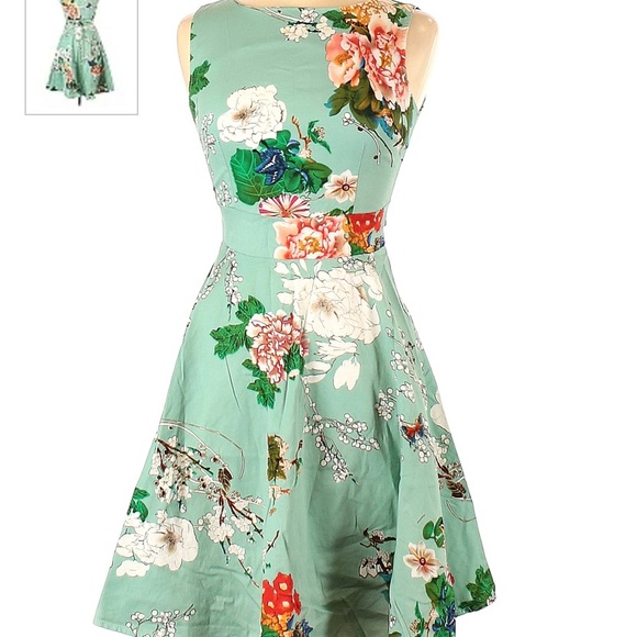 Owin vintage women’s floral dress medium - Picture 5 of 6